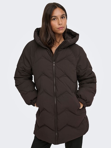 JDY Winter jacket 'JDYPower' in Brown
