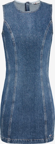 Tommy JeansHaljina - plava boja: prednji dio
