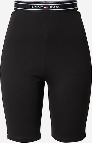 Skinny Leggings Tommy Jeans en noir : devant