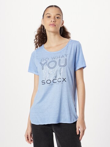 Soccx - Camiseta en azul: frente