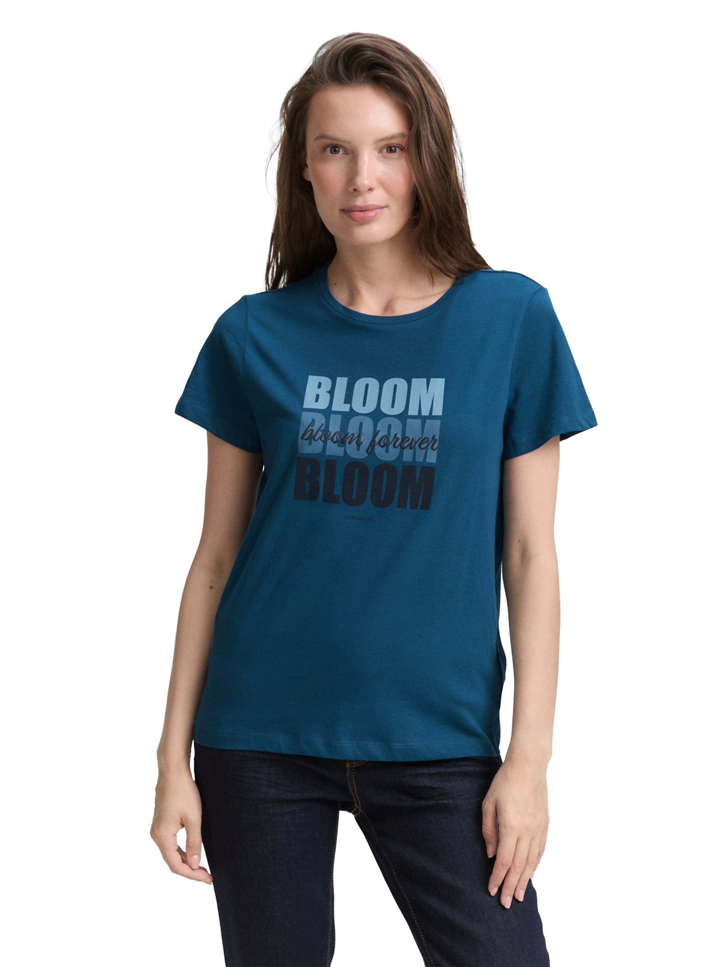 TOM TAILOR Shirt in Blue: front