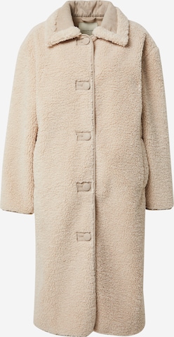 Freequent Between-Seasons Coat in Beige: front