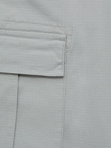 Pull&Bearregular Cargo hlače - siva boja