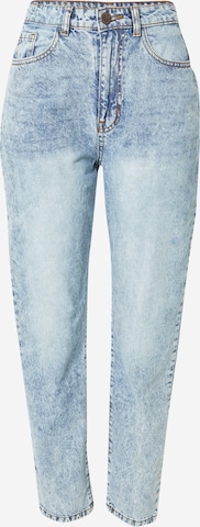 Nasty Gal Tapered Jeans in Blauw: voorkant