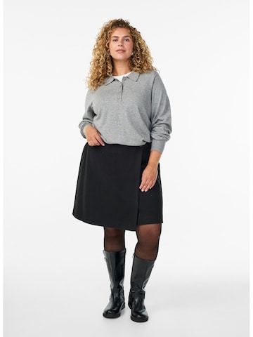 Zizzi Pullover 'Caella' in Grau
