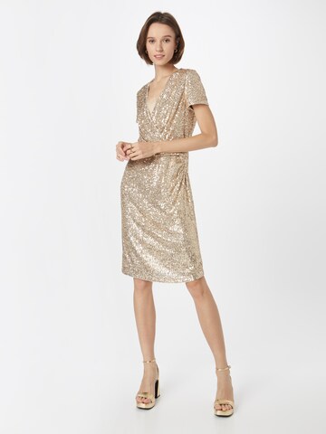 Vera Mont Dress in Gold: front
