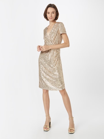 Vera Mont Dress in Gold: front