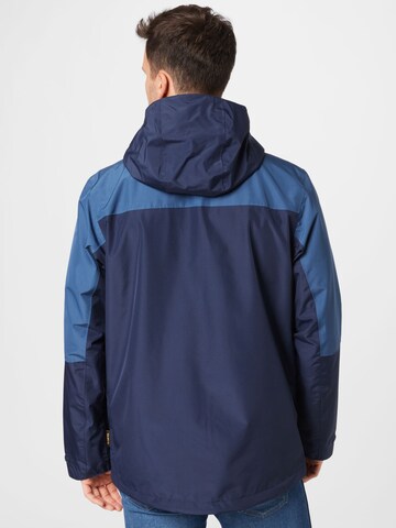 JACK WOLFSKIN Outdoorová bunda 'Peak' – modrá