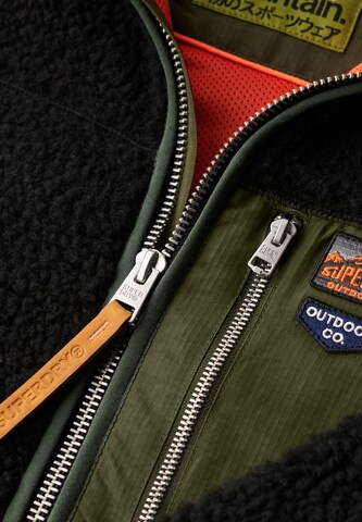 Superdry Fleece jacket in Blue