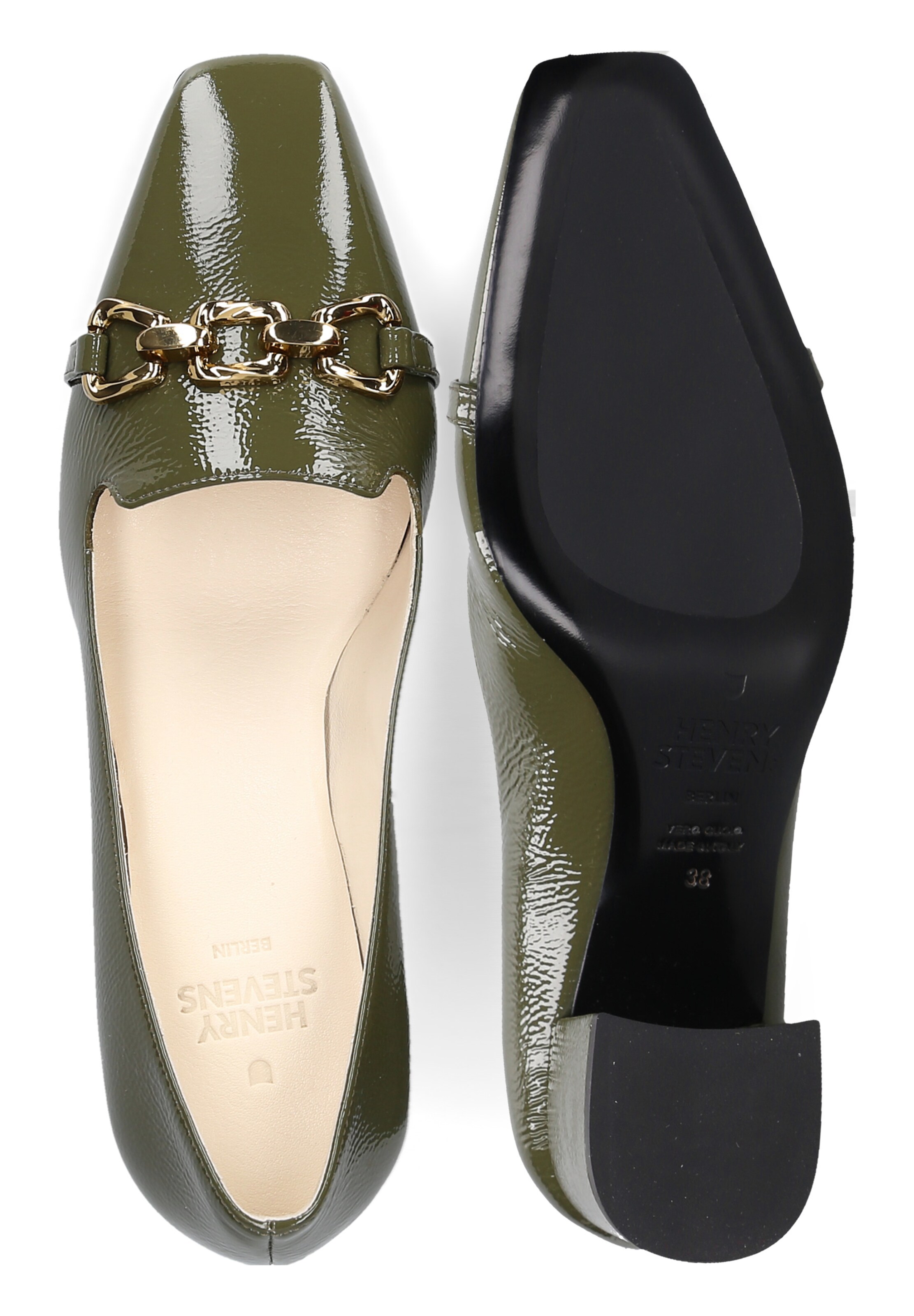 Henry Stevens Pumps 'Fay P55' in Green