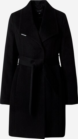 COMMA Between-seasons coat in Black: front