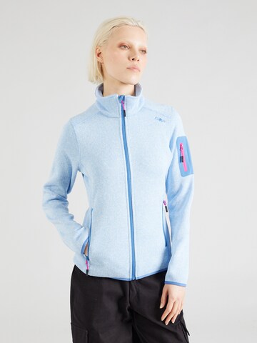 CMP Athletic Fleece Jacket in Blue: front