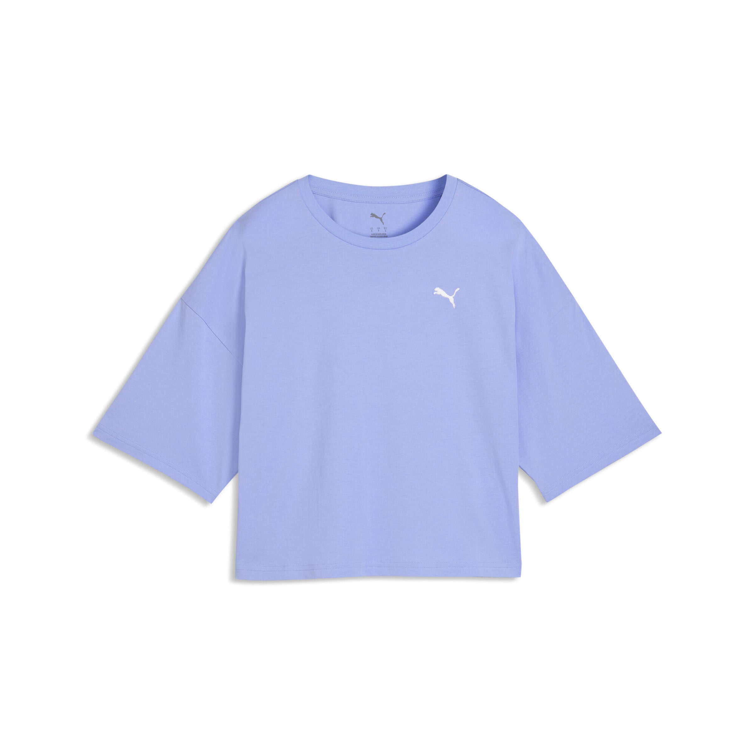 PUMA Oversized shirt 'Wardrobe Ess' in de kleur Lichtlila / Wit, Productweergave