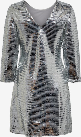 Y.A.S Koktejlové šaty 'Roaring' – stříbrná