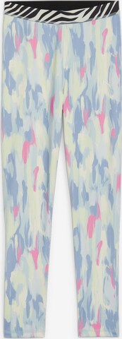 PUMA Skinny Leggings 'ANIMAL REMIX' in Blau: predná strana