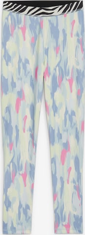 PUMA Skinny Leggings 'ANIMAL REMIX' in Blauw: voorkant