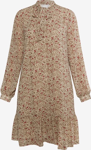 Robe-chemise Usha en beige : devant