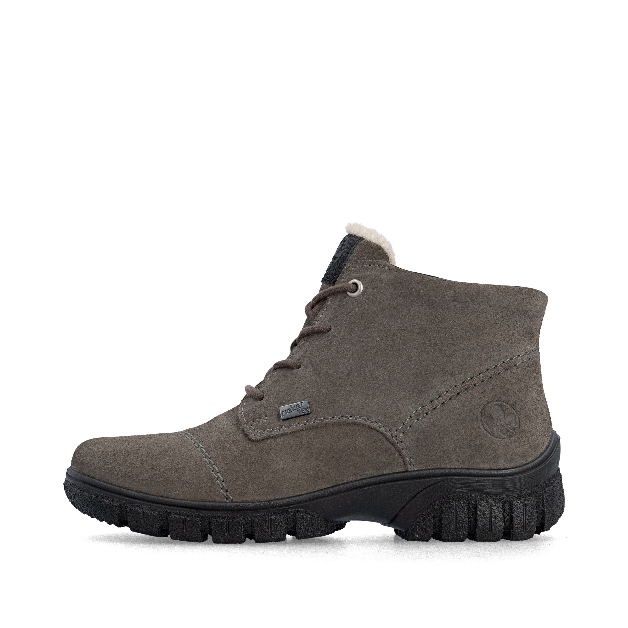 Bottines à lacets Rieker en gris