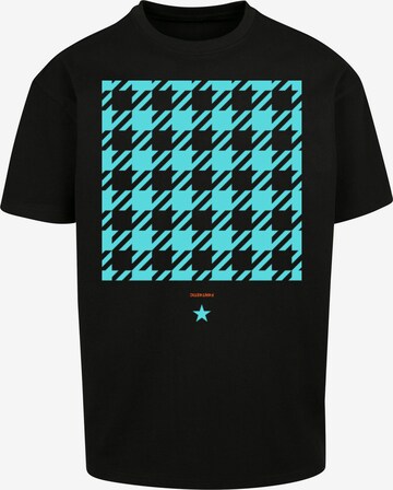 T-Shirt 'Hahnentritt' F4NT4STIC en noir : devant