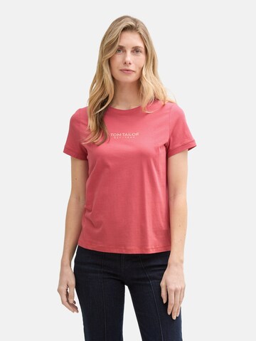 TOM TAILOR T-Shirt in Rot: Vorderseite