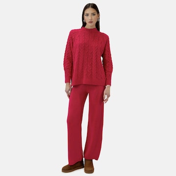 Completo pantalone di Elara in rosa: frontale