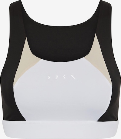 Sport top 'Darana' pe M Born pe bej / negru / alb, Vizualizare produs