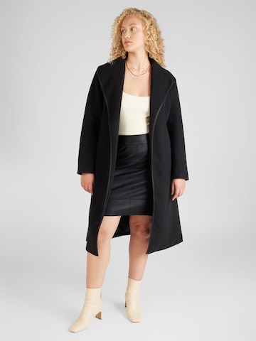 ABOUT YOU Curvy Between-Seasons Coat 'Dion' in Black