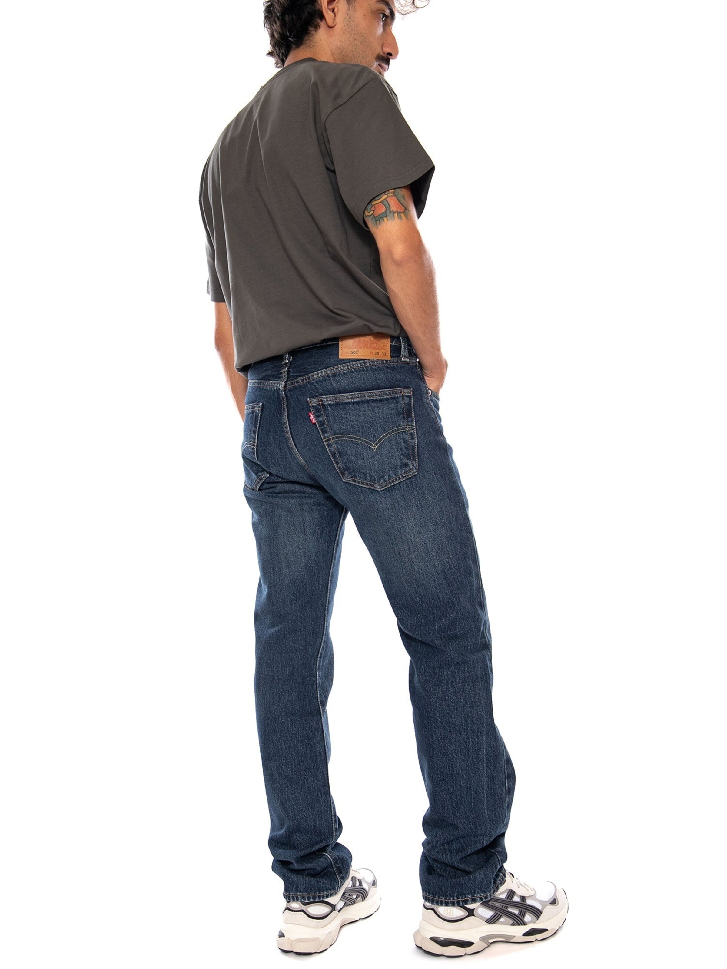 Baggy Jeans 'LEVI'S 501® ORIGINAL FOUND IN CAVE SELVEDGE DARK INDIGO' di LEVI'S ® in blu