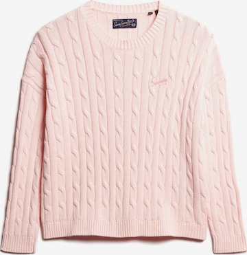 Superdry Sweater in Pink: front