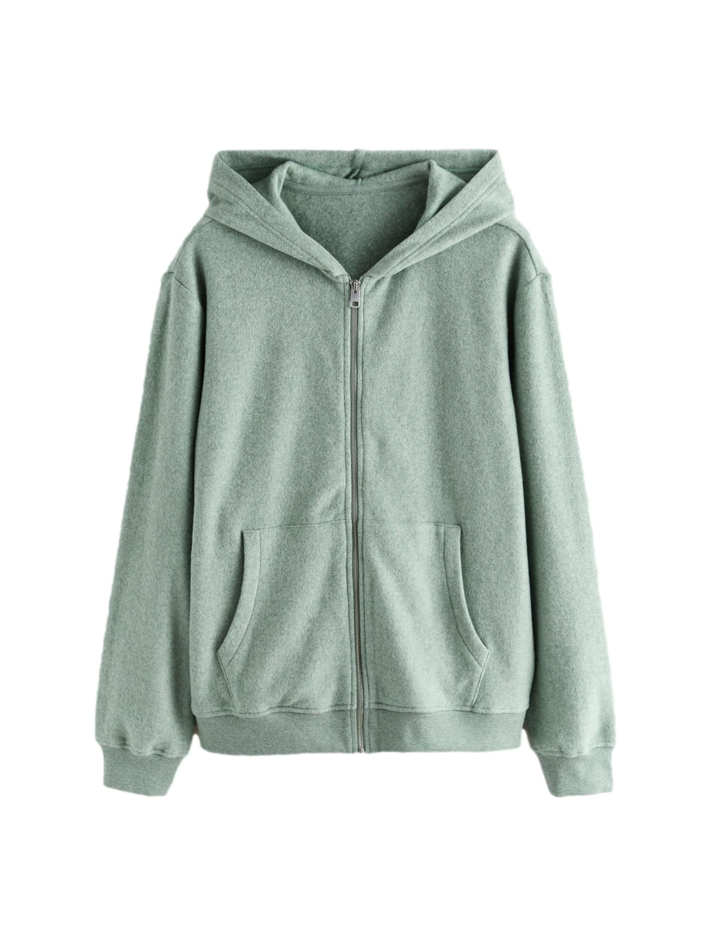 Next Флисовая куртка в Зеленый: спереди