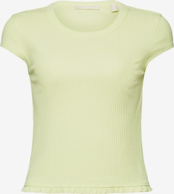 T-shirt ESPRIT en jaune : devant