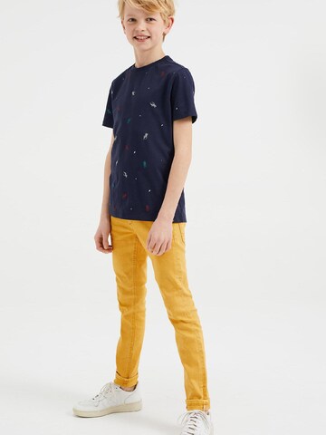 WE Fashion Slim fit Jeans in Yellow