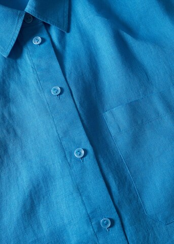 MANGO Bluza 'pai' | modra barva