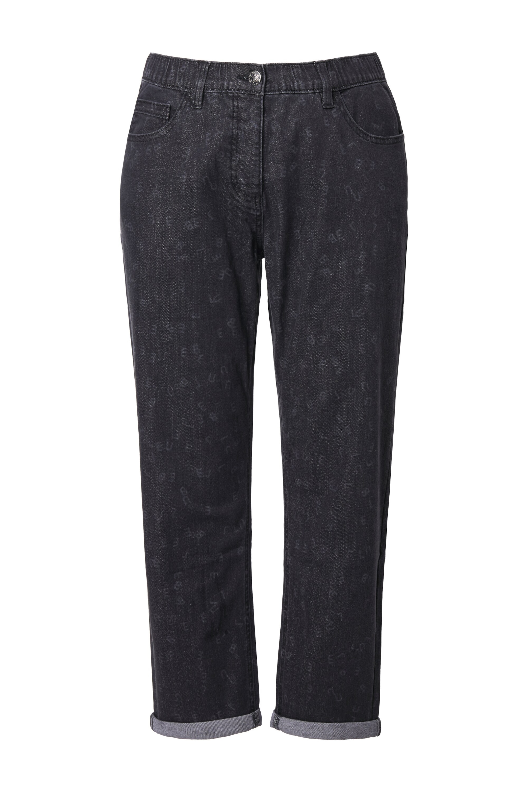 Ulla Popken Jeans in de kleur Zwart, Productweergave