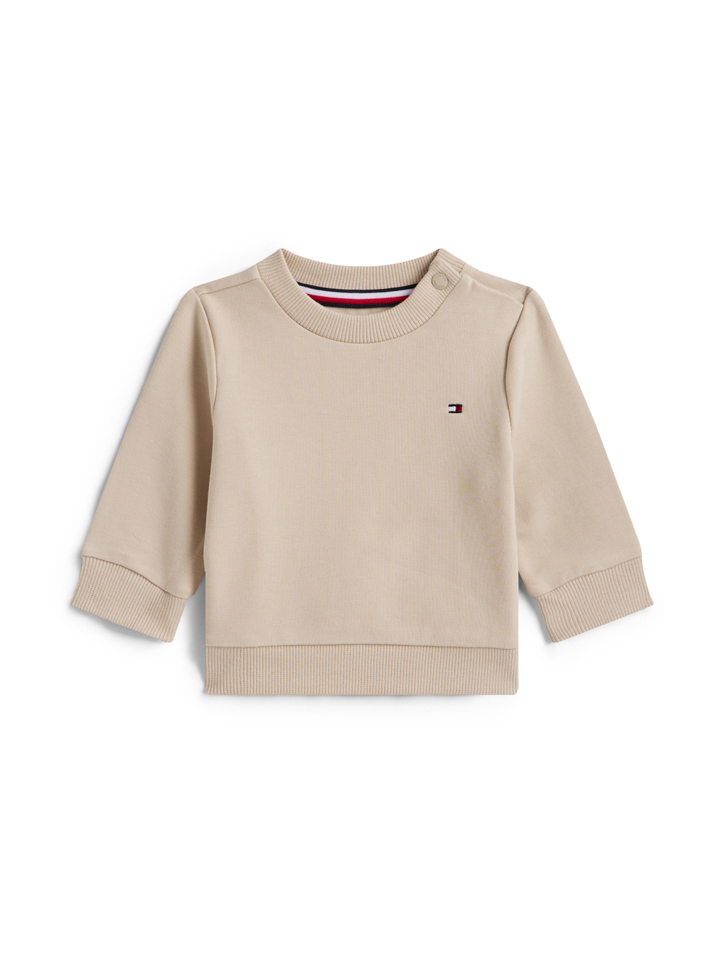 TOMMY HILFIGER Μπλούζα φούτερ 'ESSENTIAL' σε μπεζ: μπροστά