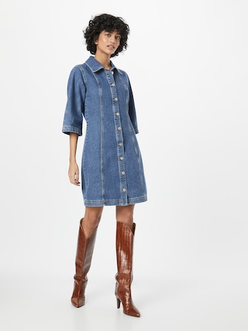 Global Funk Shirt Dress 'Emelue' in Blue: front