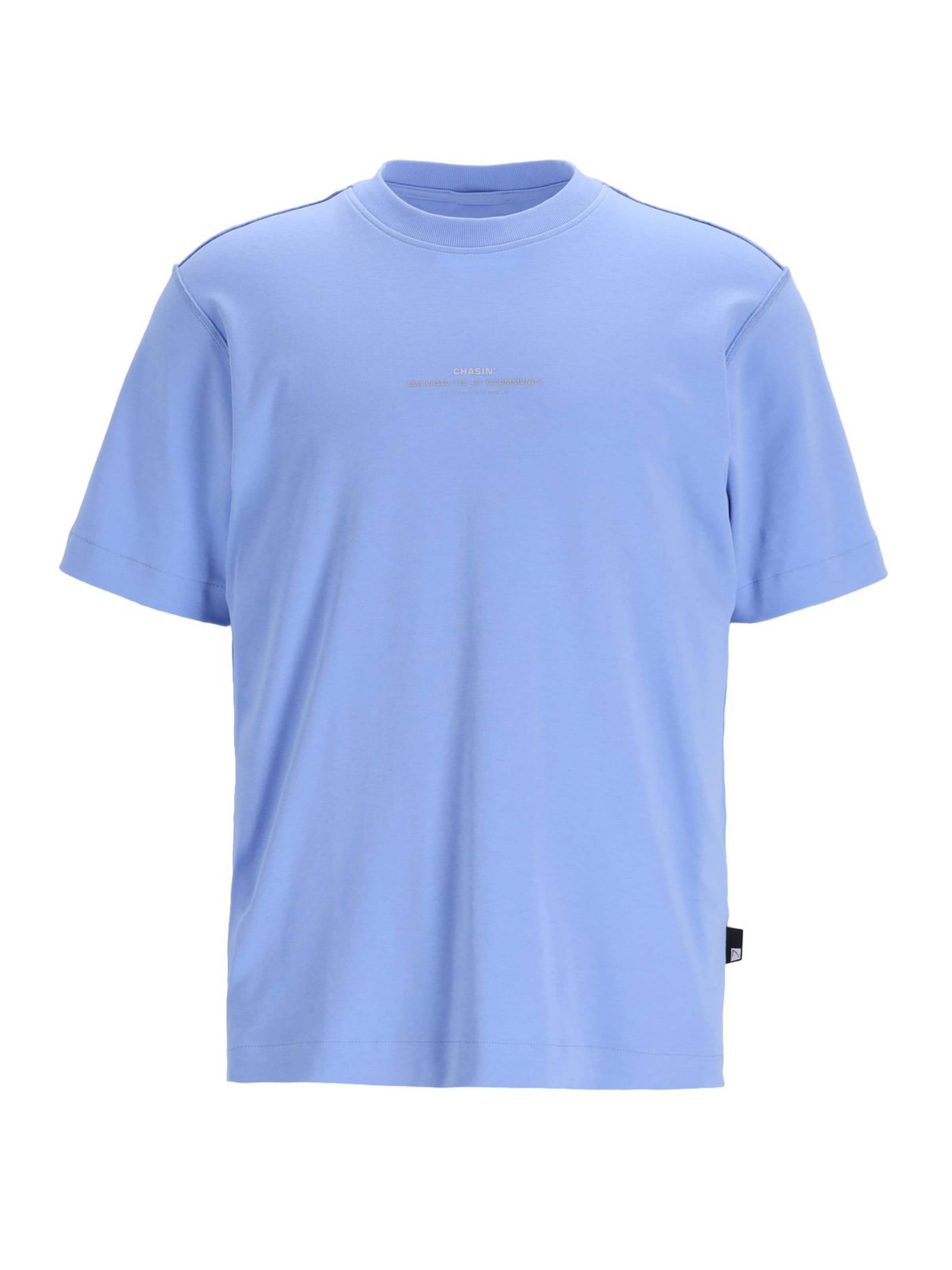 CHASIN' Shirt 'Flux' in Blauw: voorkant