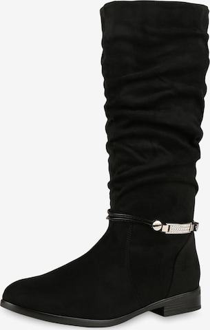 Van Hill Stiefel 'Ella' in Schwarz: Vorderseite