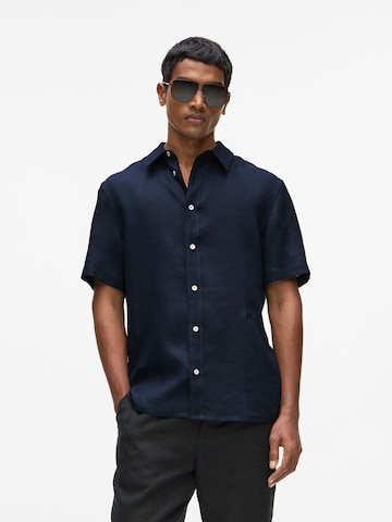 Regular fit Camicia di Karl Lagerfeld in blu: frontale