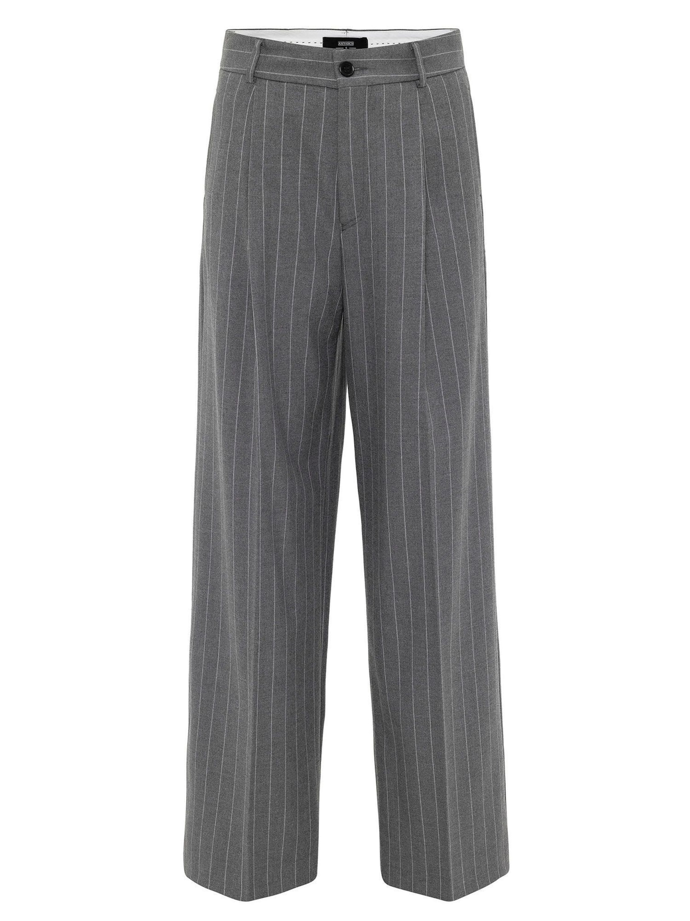 Antioch Wide leg Παντελόνι με τσάκιση σε γκρι: μπροστά