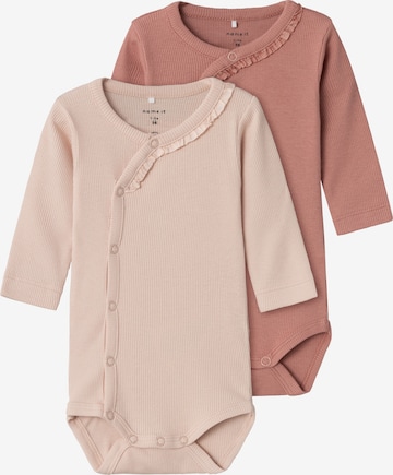 Tutina / body per bambino 'BEGONIA' di NAME IT in rosa: frontale