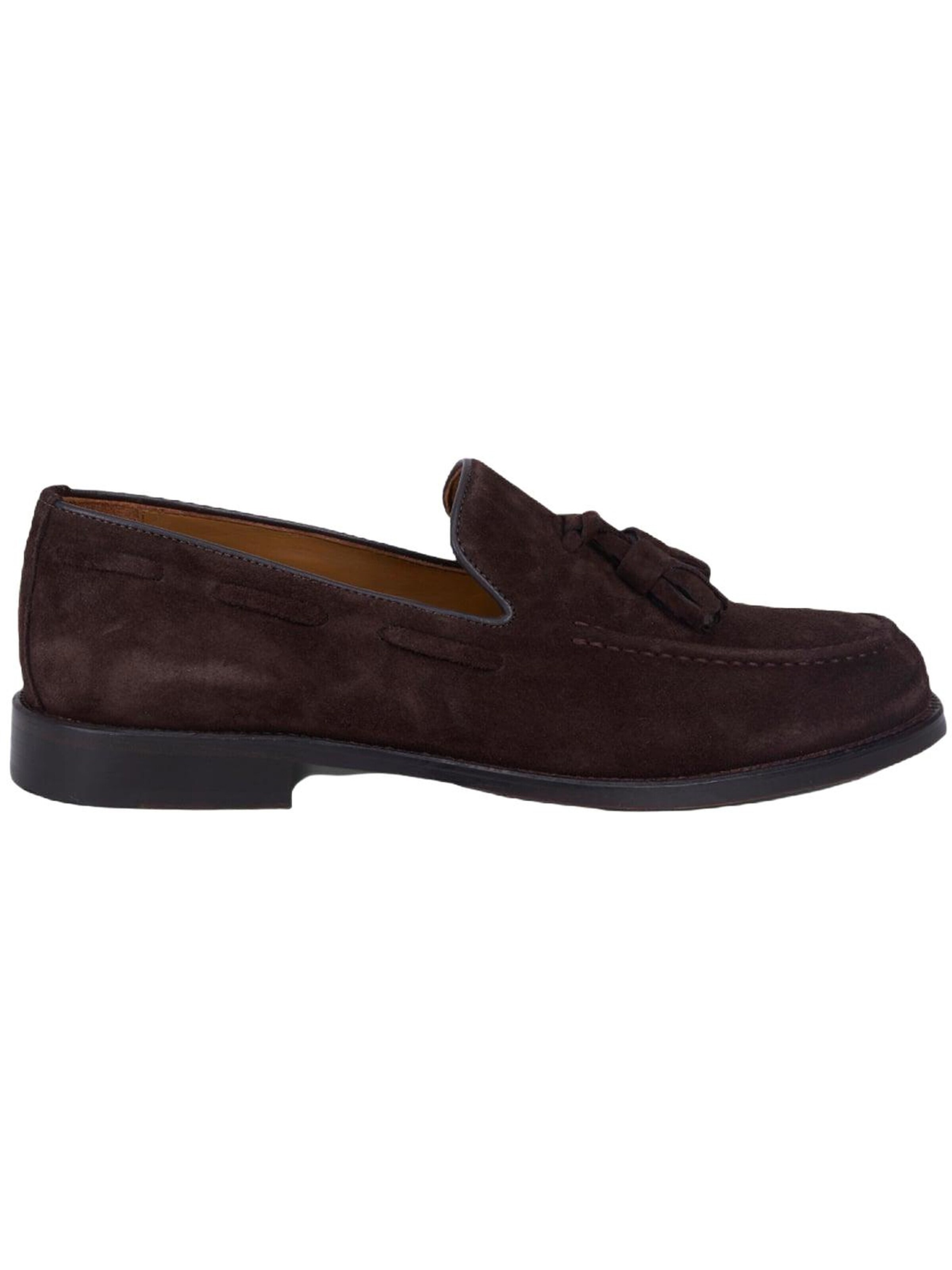 Desa Mocassins 'DESA Herren-Loafer aus Wildleder mit Quasten' in Bruin