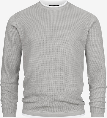 Pull-over 'Villads' INDICODE JEANS en gris : devant