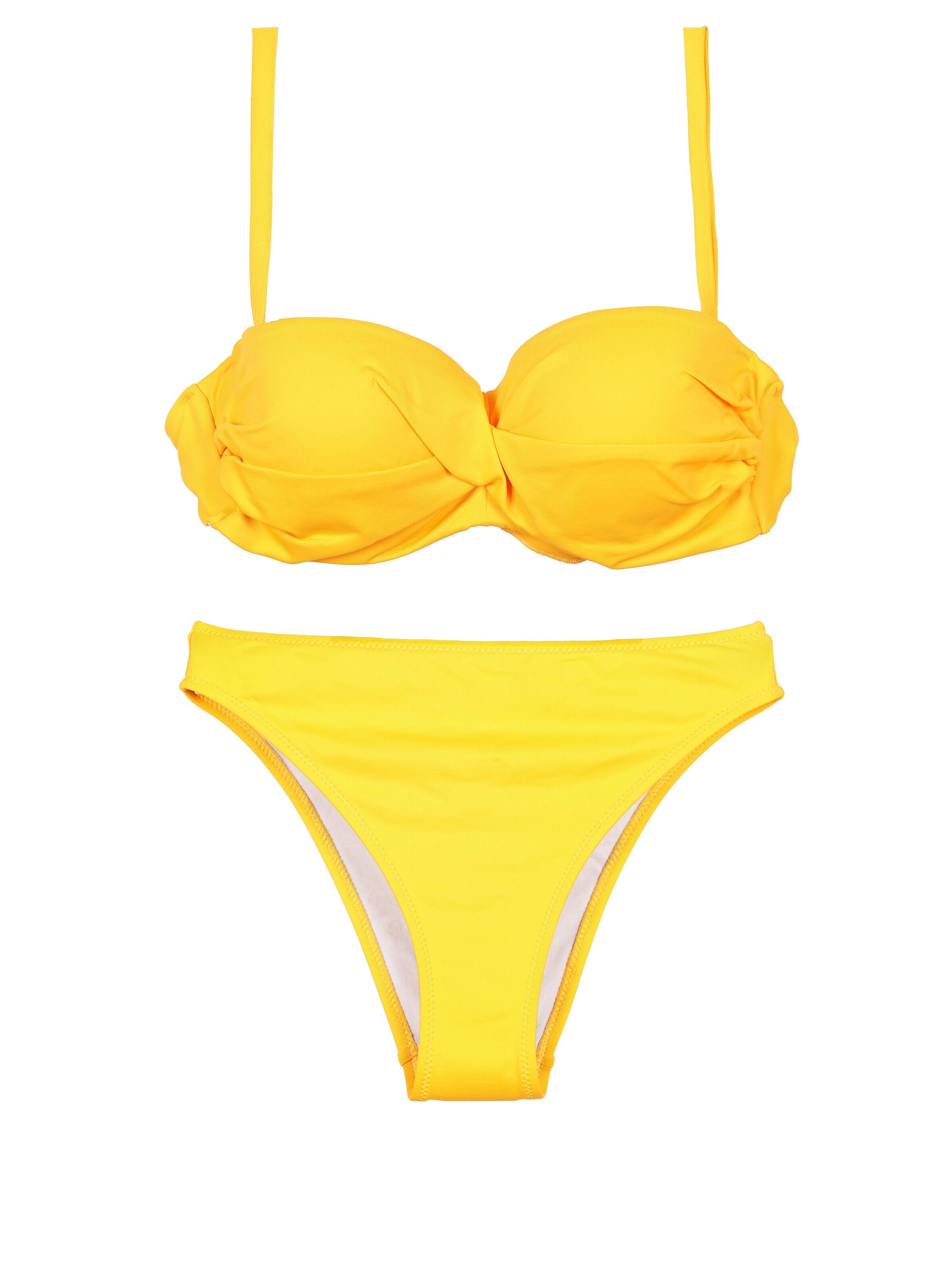 Lady Etna Push-up Bikini 'Alice-26/G 040' w kolorze żółty: przód