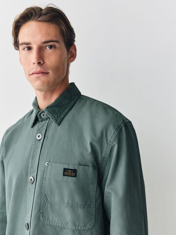 Next Klasický střih Košile – zelená