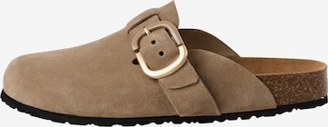 Tamaris - Zapatos abiertos 'Leder-Pantoletten' en marrón: frente