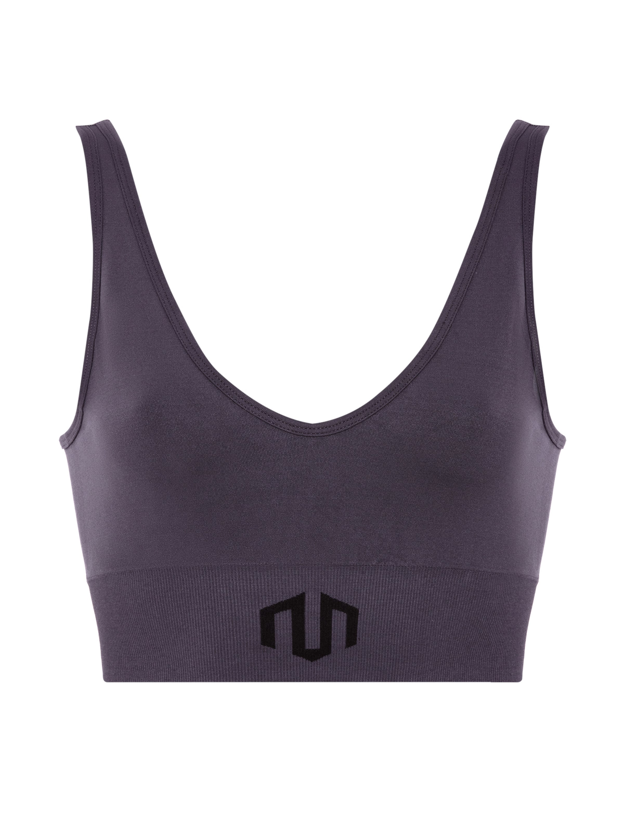 Bustier Soutien-gorge de sport 'Naikan' MOROTAI en gris : devant
