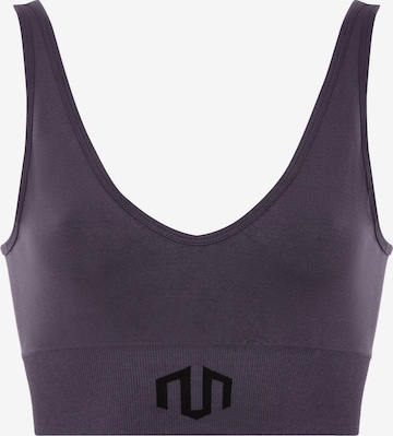 MOROTAI Bralette Sports Bra 'Naikan' in Grey: front