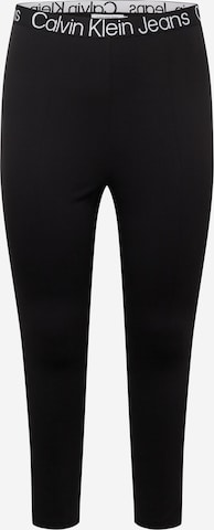 Calvin Klein Jeans Curve Skinny Leggings in Black: front