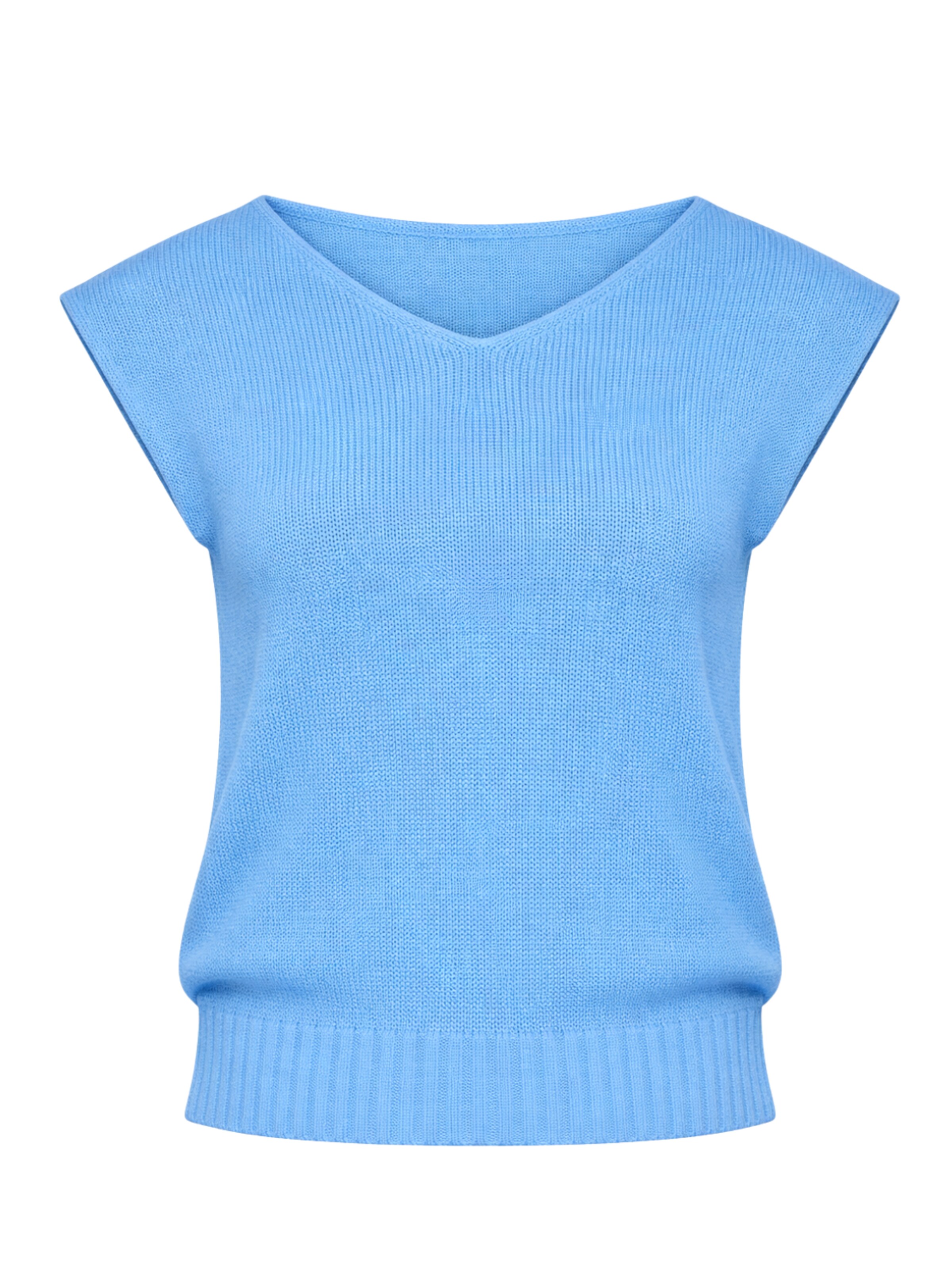 Süel knitwear - Top de punto 'Carlos' en azul: frente